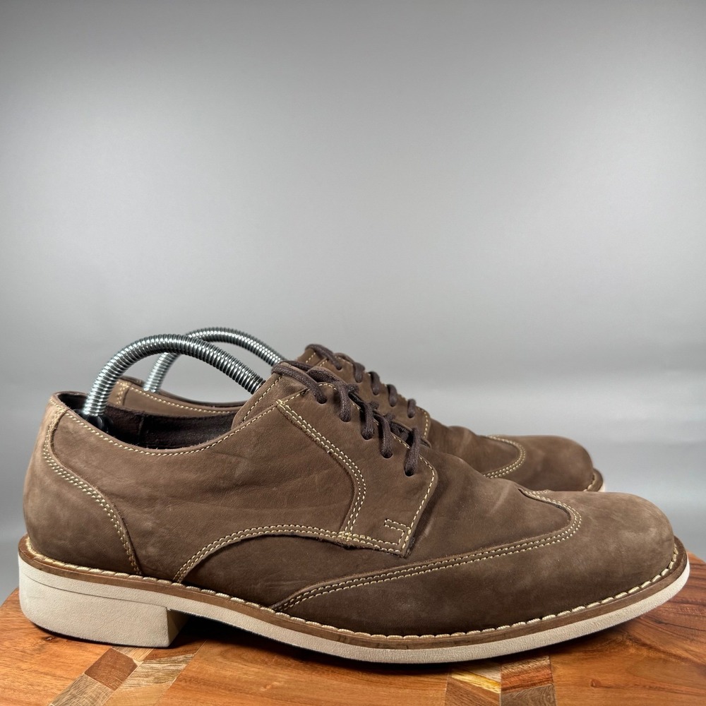 Cole Haan Mens C10645 Brown Nubuck Wingtip Derby Shoes Size 9 M‎